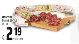 Coop Master Alleanza 3.0 Cavazzuti Salame Gentile L'Etto offerta