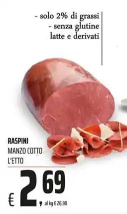 Coop Master Alleanza 3.0 Raspini Manzo Cotto offerta