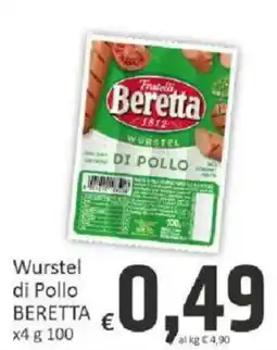 Paghi Poco Wurstel di Pollo Beretta offerta