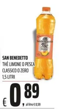 Coop Master Alleanza 3.0 San Benedetto Thè Limone o Pesca offerta