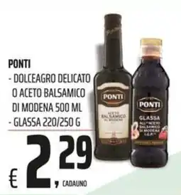 Coop Master Alleanza 3.0 Dolceagro delicato o aceto balsamico di Modena offerta