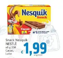 Paghi Poco Snack Nesquik NESTLÉ offerta