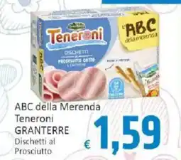 Paghi Poco ABC della Merenda Teneroni GRANTERRE Dischetti al Prosciutto offerta