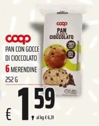 Pan con gocce di cioccolato