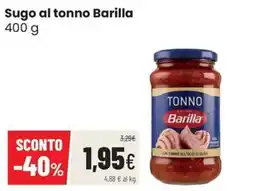 Coop Trentino Sugo al tonno Barilla offerta