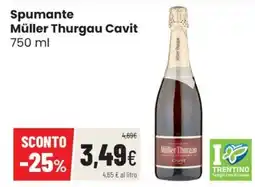Coop Trentino Spumante Müller Thurgau Cavit offerta