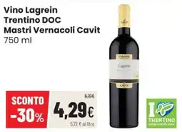 Coop Trentino Vino Lagrein Trentino DOC Mastri Vernacoli Cavit offerta