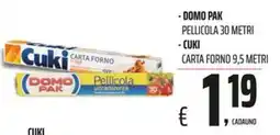 Coop Master Alleanza 3.0 Cuki carta forno offerta