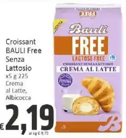 Paghi Poco Croissant BAULI Free Senza Lattosio offerta