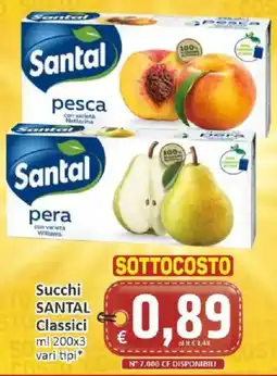 Paghi Poco Succhi SANTAL Classici offerta