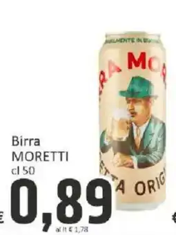 Paghi Poco Birra Moretti offerta