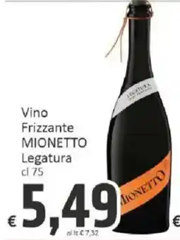 Paghi Poco Vino Frizzante Mionetto Legatura offerta