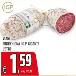 Coop Master Alleanza 3.0 Viani Finocchiona I.G.P. Gigante offerta