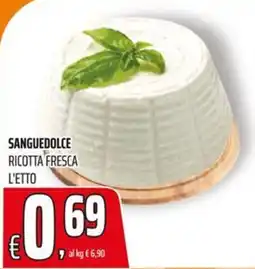 Coop Master Alleanza 3.0 Sanguedolce ricotta fresca l'etto offerta