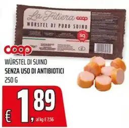 Coop Master Alleanza 3.0 Würstel di suino La Filiera coop offerta
