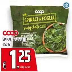 Coop Master Alleanza 3.0 Spinaci a cubetti offerta