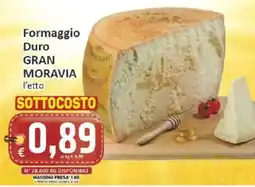 Paghi Poco Formaggio Duro Gran Moravia offerta