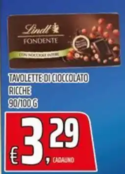Coop Master Alleanza 3.0 Lindt Fondente con nocciole intere offerta