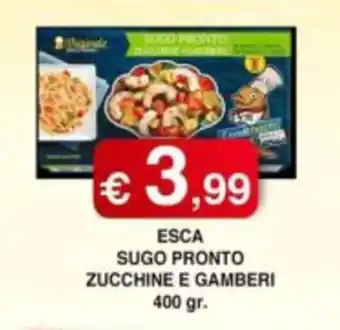 Esca sugo pronto zucchine e gamberi