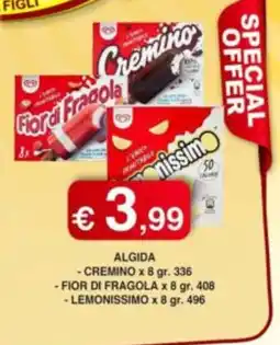 Orsini Market Algida cremino, fior di fragola, lemonissimo offerta