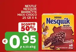 Extra Supermercati Nesquik barrette maxi choco offerta