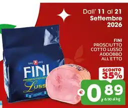 Extra Supermercati Fini prosciutto cotto lusso addobbo offerta