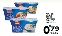 Extra Supermercati Müller yogurt senza lattosio offerta