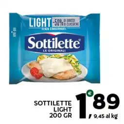 Extra Supermercati Sottilette Light offerta