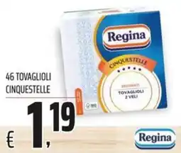 Coop Master Alleanza 3.0 Tovaglioli cinquestelle Regina offerta