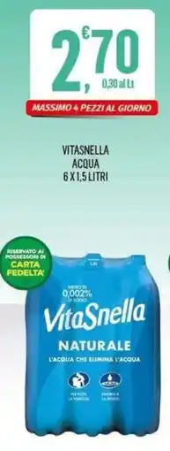 Vibian VitaSnella Acqua Naturale offerta