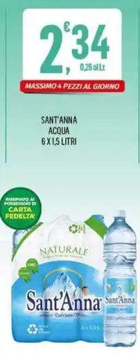 Vibian Sant'Anna Acqua Naturale offerta