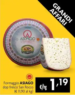 Maxi Family Formaggio Asiago dop fresco San Rocco offerta