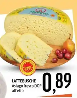 Emisfero Lattebusche Asiago fresco DOP offerta