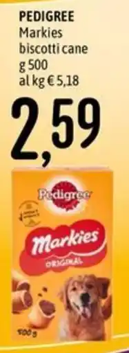 Emisfero Pedigree Markies biscotti cane offerta