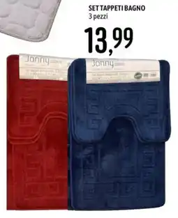 Emisfero Jonny set tappeti bagno offerta