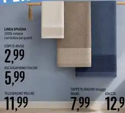 Emisfero Linea spugna 100% cotone con balza jacquard offerta