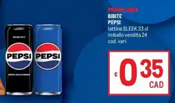 Metro Bibite Pepsi offerta