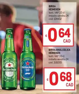 Metro Birra Heineken offerta
