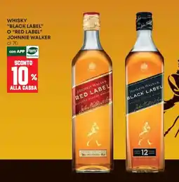 Pam Johnnie Walker Whisky Black Label o Red Label offerta