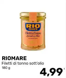 Iper Tosano Riomare filetti di tonno sott'olio offerta