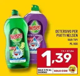 Il Centesimo Detersivo per piatti Nelson offerta