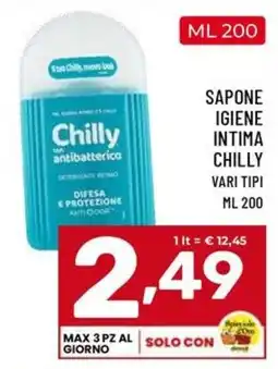 Il Centesimo Sapone igiene intima Chilly offerta