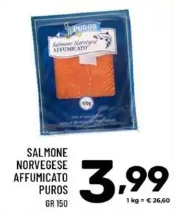 Il Centesimo Salmone norvegese affumicato Puros offerta