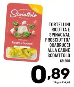Il Centesimo Scoiattolo tortellini ricotta e spinaci offerta