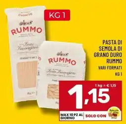 Il Centesimo Pasta di semola di grano duro Rummo offerta