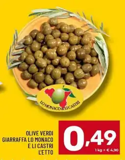 Il Centesimo Olive verdi Giarraffa Lo Monaco e Li Castri offerta