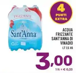 Il Centesimo Acqua frizzante Sant'Anna di Vinadio offerta