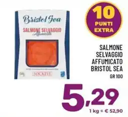 Il Centesimo Salmon selvaggio affumicato Bristol Sea offerta