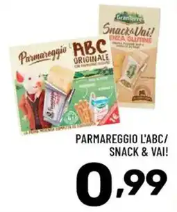 Il Centesimo Parmareggio l'ABC/ Snack & Vai! offerta