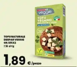 Despar Sicilia Tofu vegano Despar Veggie offerta